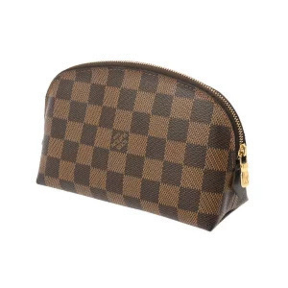 Louis Vuitton Damier Pochette Cosmetic Brown Canvas Pouch - Picture 2 of 10